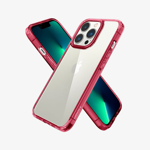 ACS03204 - iPhone 13 Pro Max Case Ultra Hybrid in crystal clear showing the back